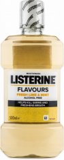 Listerine Fresh Lime & Mint ústna voda bez alkoholu 500ml