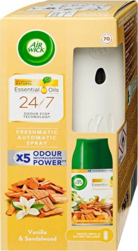 Air Wick Freshmatic difúzer a náplň Vanilla & Sandalwood 250ml