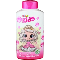 Nibo Princess 2v1 detský sprchový gél a šampón 500ml