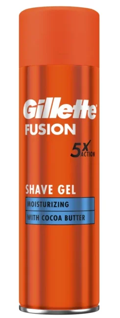 Gillette Fusion5 Hydratačný gél na holenie s kakaovým maslom 250ml
