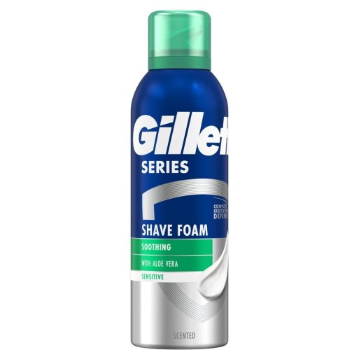 Gillette Series Sensitive Aloe Vera pena na holenie 200ml