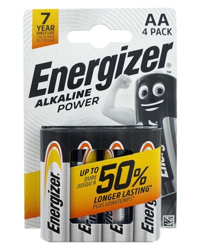 Energizer Alkaline AA/LR6 elem 4db