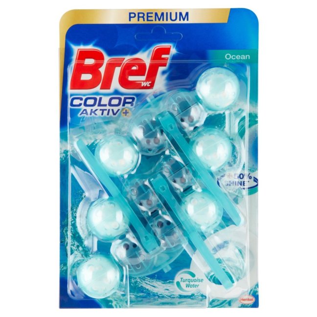 Bref Color Aktiv WC blokk Ocean 3x50g