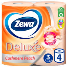 Zewa Deluxe Cashmere Peach toaletný papier 4ks