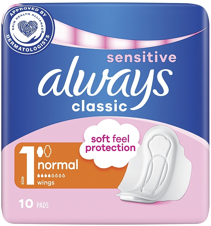 Always Sensitive Normal veľkosť 1 hygienické vložky 10ks