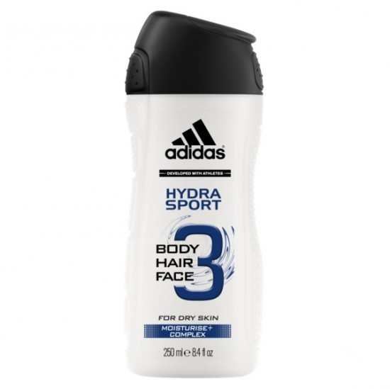 Adidas 3 Active Hydra Sport Men sprchový gél 250 ml